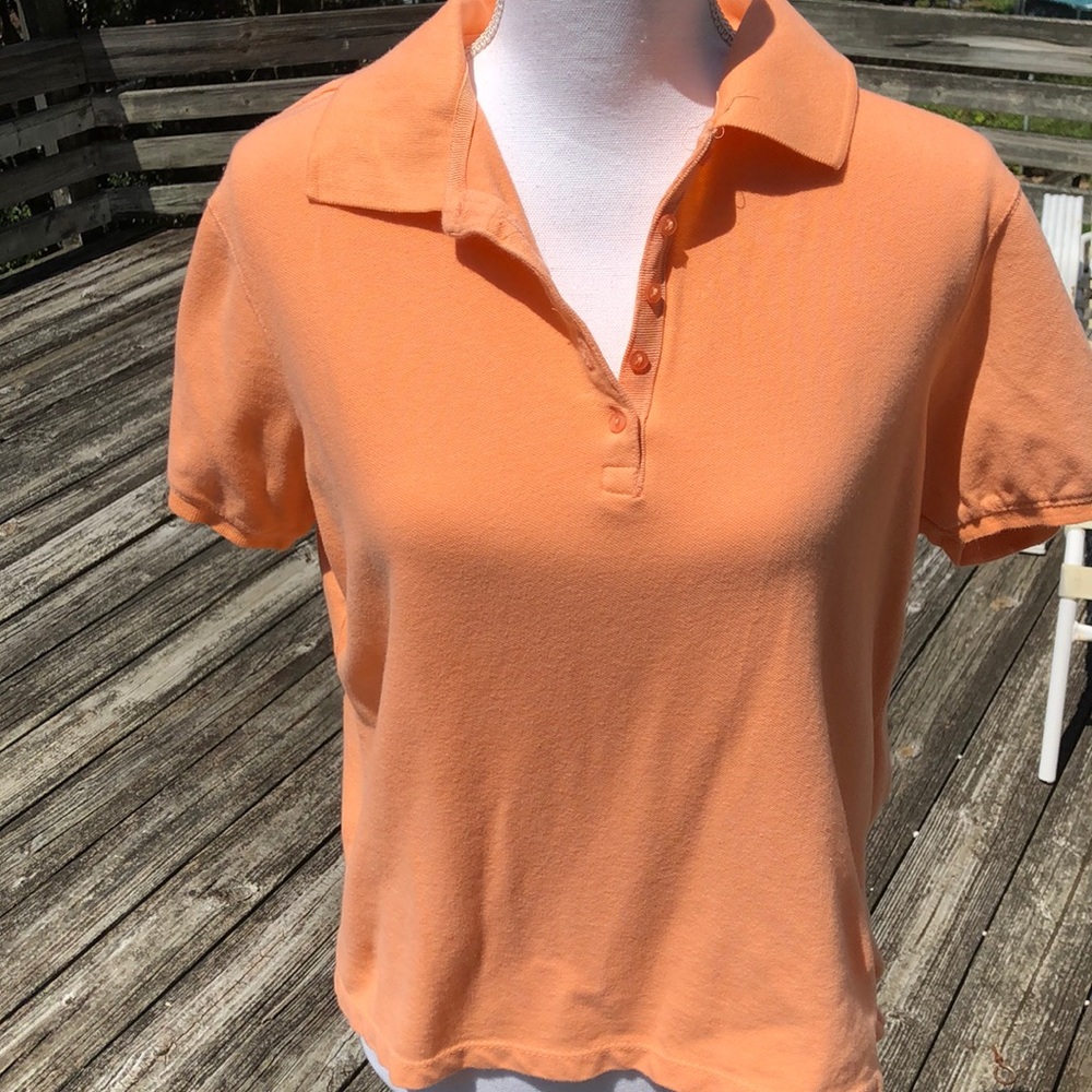Beautiful melon colored polo!